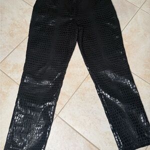 Selene Sport Black Textured Pants